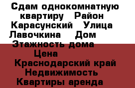 Сдам однокомнатную квартиру › Район ­ Карасунский › Улица ­ Лавочкина  › Дом ­ 29 › Этажность дома ­ 16 › Цена ­ 15 000 - Краснодарский край Недвижимость » Квартиры аренда   